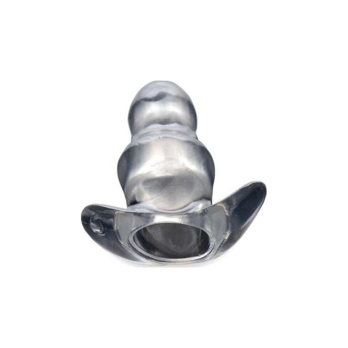 Master Series Clear View Hollow Anal Plug, Small (3.5"), Clear