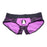 Strap U Lace Envy Panty Harness, L/XL, Purple