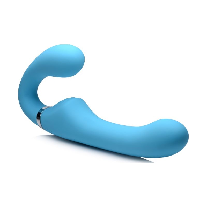 Mighty Rider 10X Strapless Strap-On Blue w Remote