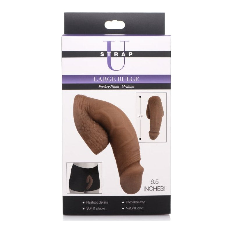 Strap U Large Bulge Soft Packer Dildo, 6.5"/17cm, Flesh