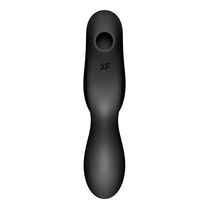 Satisfyer Curvy Trinity 2 Insertable Air Pulse Vibrator, Black