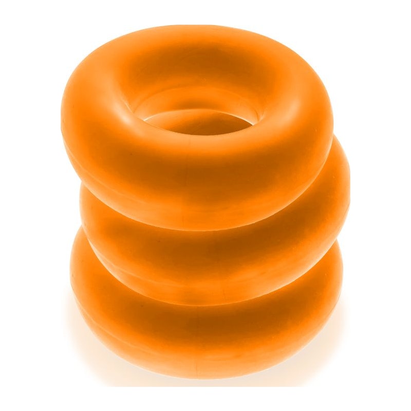 OxBalls Fat Willy Jumbo Cockrings 3-Pack, Orange