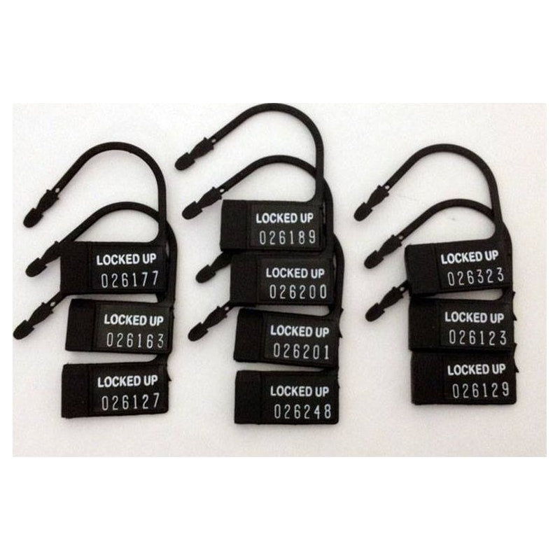 CB-X Cockcage Plastic Locks, 10-pack, Black