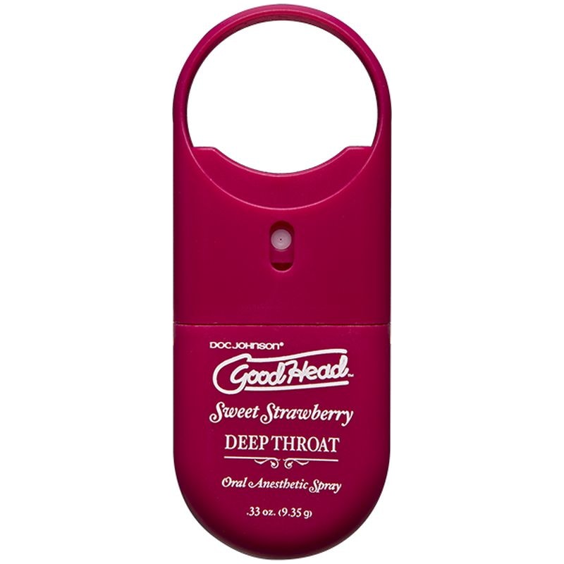 GoodHead To-Go Deep Throat Spray, Sweet Strawberry, 9ml