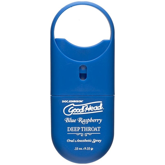 GoodHead To-Go Deep Throat Spray, Blue Raspberry, 9ml