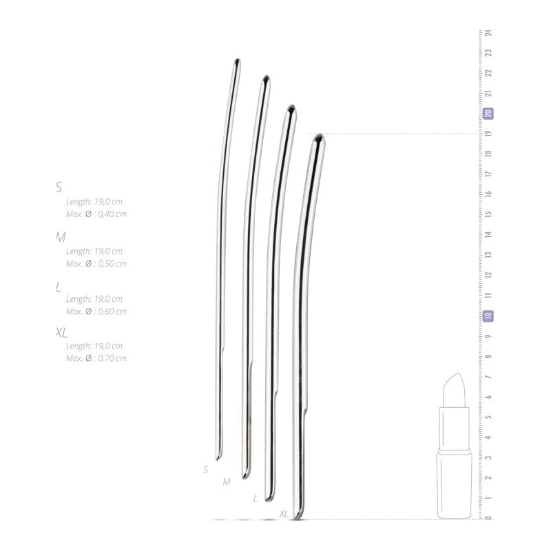 Sinner Single Ended Dilator Trainer Set, 4-piece, Silver