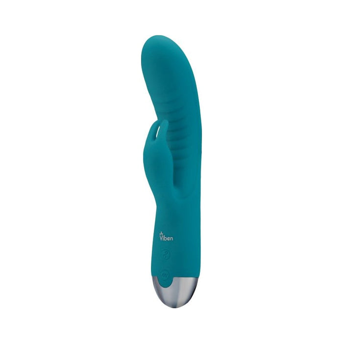 Viben Alluring Come Hither Rabbit Vibe, Aqua Blue