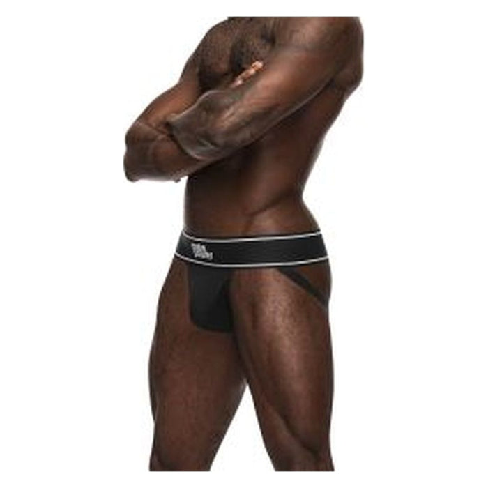 Male Power Modal Rib Jock Black