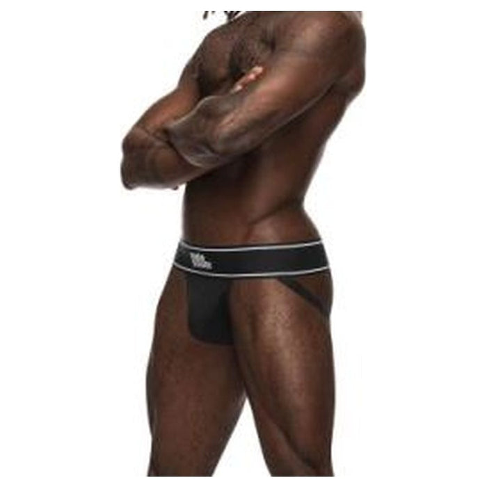 Male Power Modal Rib Jock Black