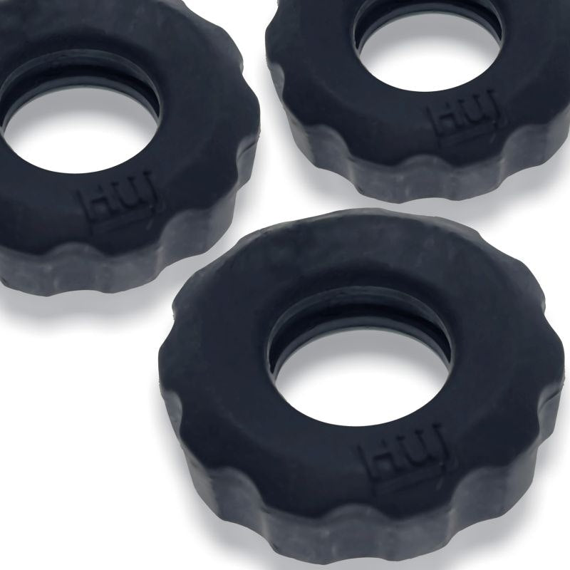 Super Hunkyjunk Cockrings 3-pack, Tar Ice
