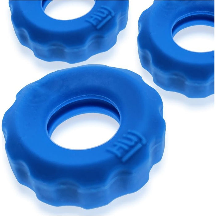 Super Hunkyjunk Cockrings 3-pack, Teal Ice