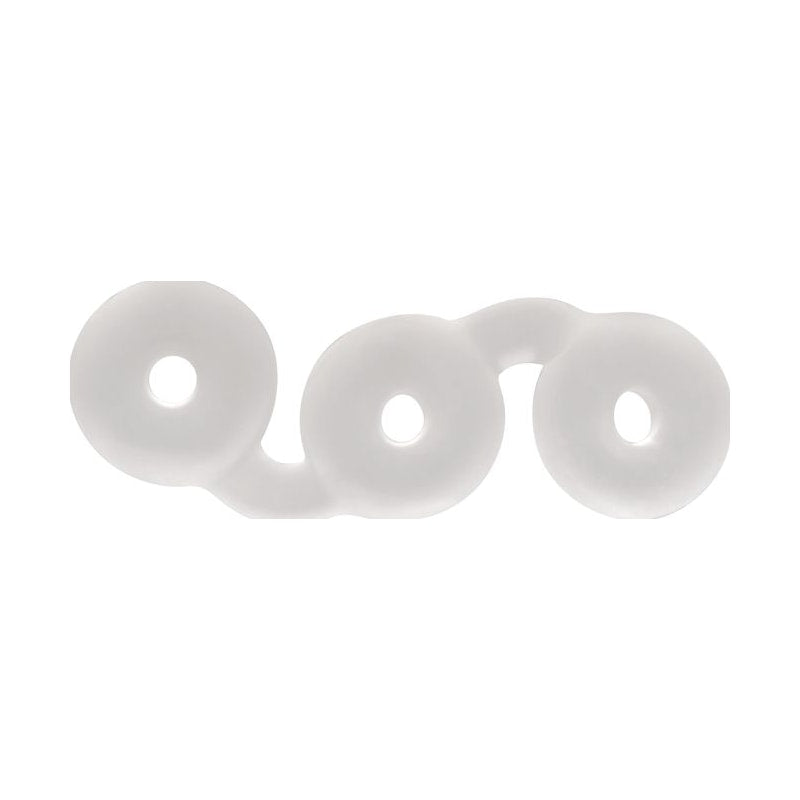 Perfect Fit Triple Stack Donut Cock Ring, Clear