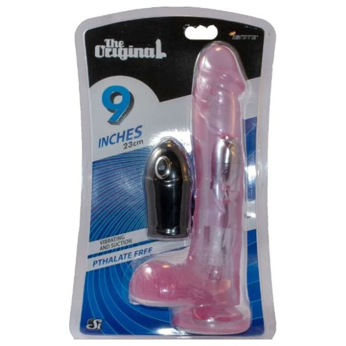 Cock w Balls & Suction 9in Purple