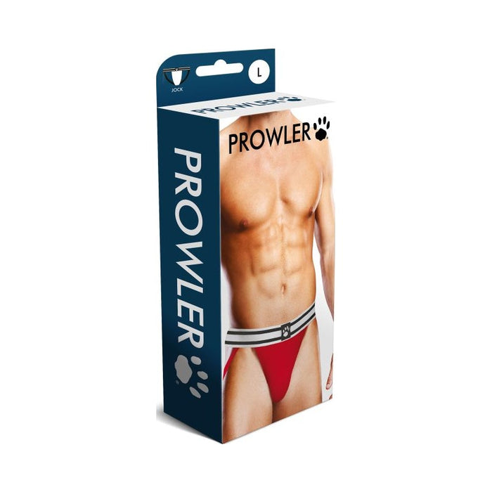 Prowler Jock, White/Red, S-XL