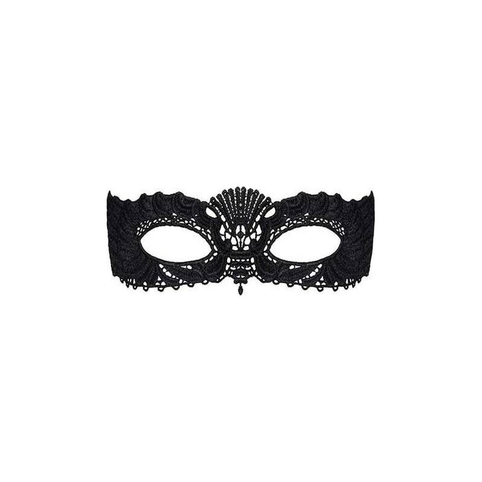 Obsessive Lingerie Lace Mask, Black, One Size