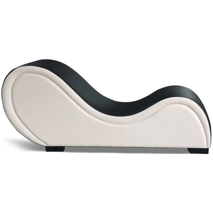 Kama Sutra Chaise Love Lounge, 2 Tone Black/White