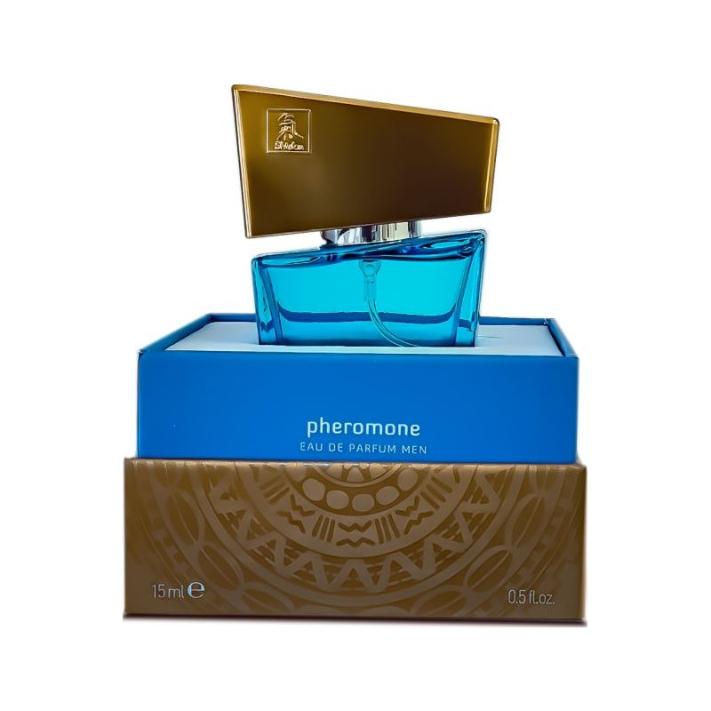 Shiatsu Pheromone Fragrance for Men, Light Blue, 15ml