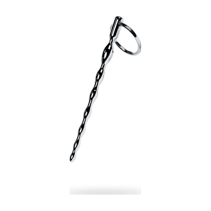 Metal Braided Urethral Plug with Replaceable Ring, Silver