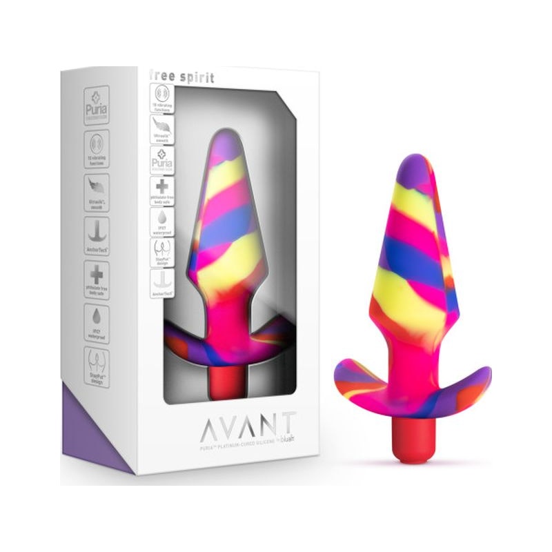 Avant 'Free Spirit' Butt Plug, Rainbow