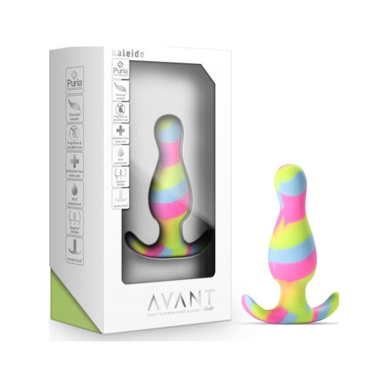 Avant Kaleido Lime Butt Plug, Rainbow