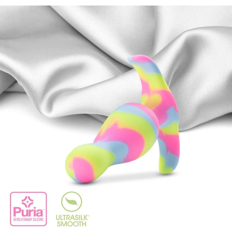 Avant Kaleido Lime Butt Plug, Rainbow