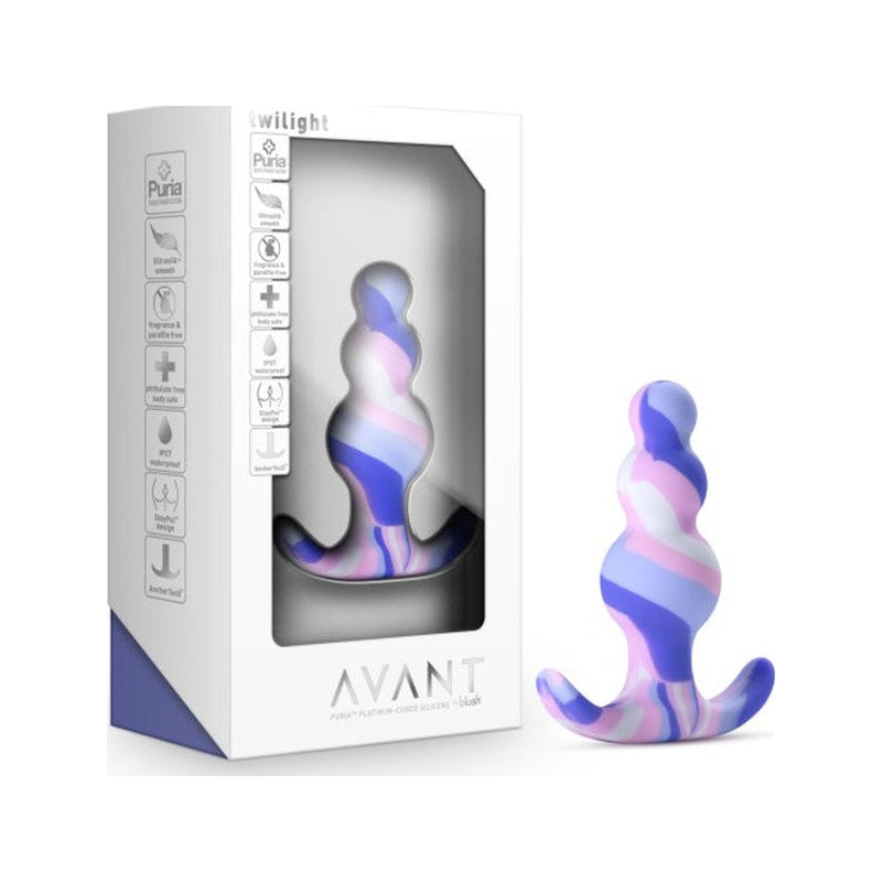 Avant 'Twilight' Butt Plug, 3"/8cm, Blue