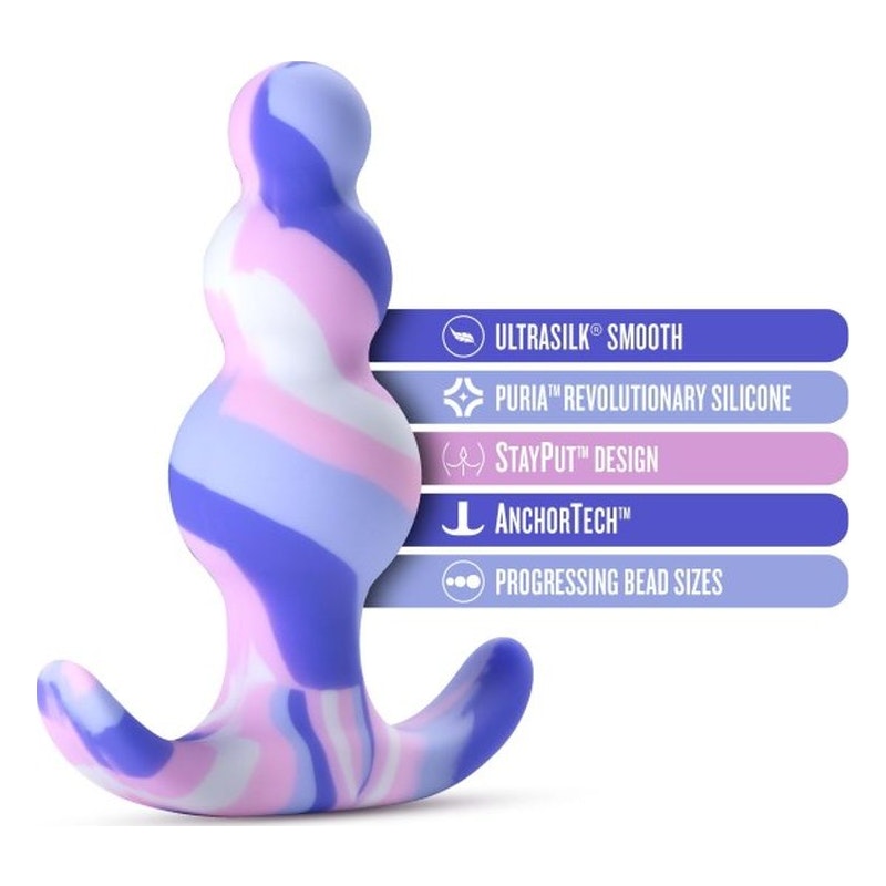Avant 'Twilight' Butt Plug, 3"/8cm, Blue