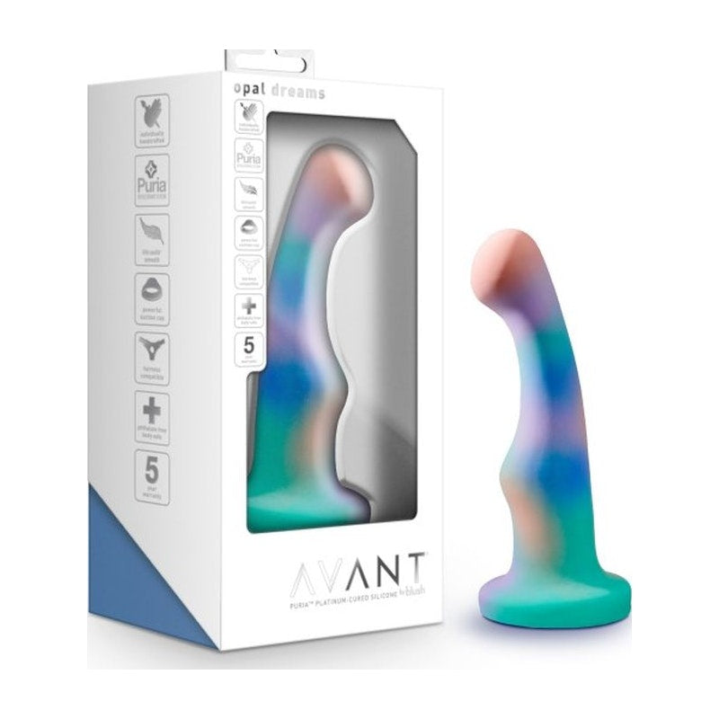 Avant 'Opal Dreams' Dildo, 6"/15cm, Aqua