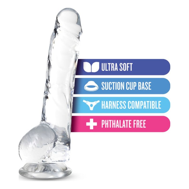 Naturally Yours 8"/20cm Crystaline Dildo, Diamond