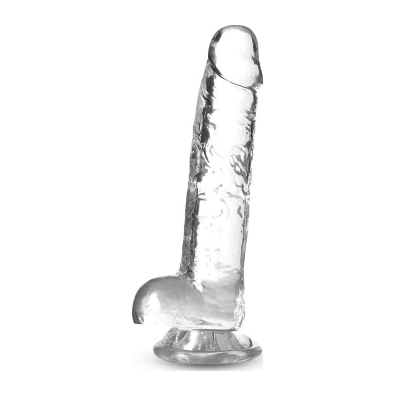 Naturally Yours 7" Crystaline Dildo, Diamond Clear