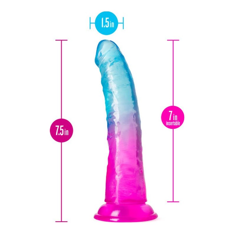 B Yours Beautiful Sky Dildo, 7"/18cm, Mixed