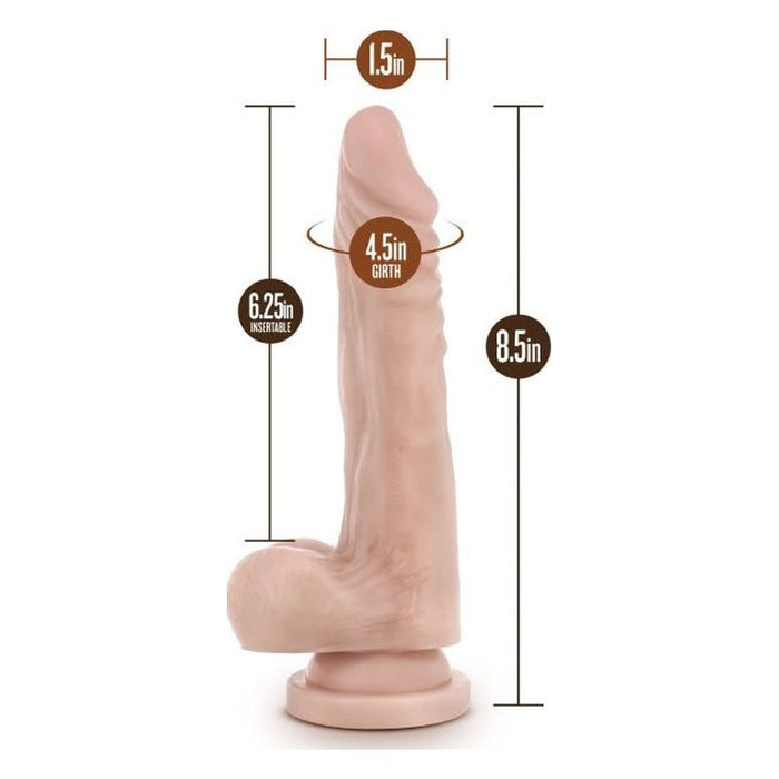 Dr Skin Realistic Cock Stud Muffin, 8.5"/21cm, Beige