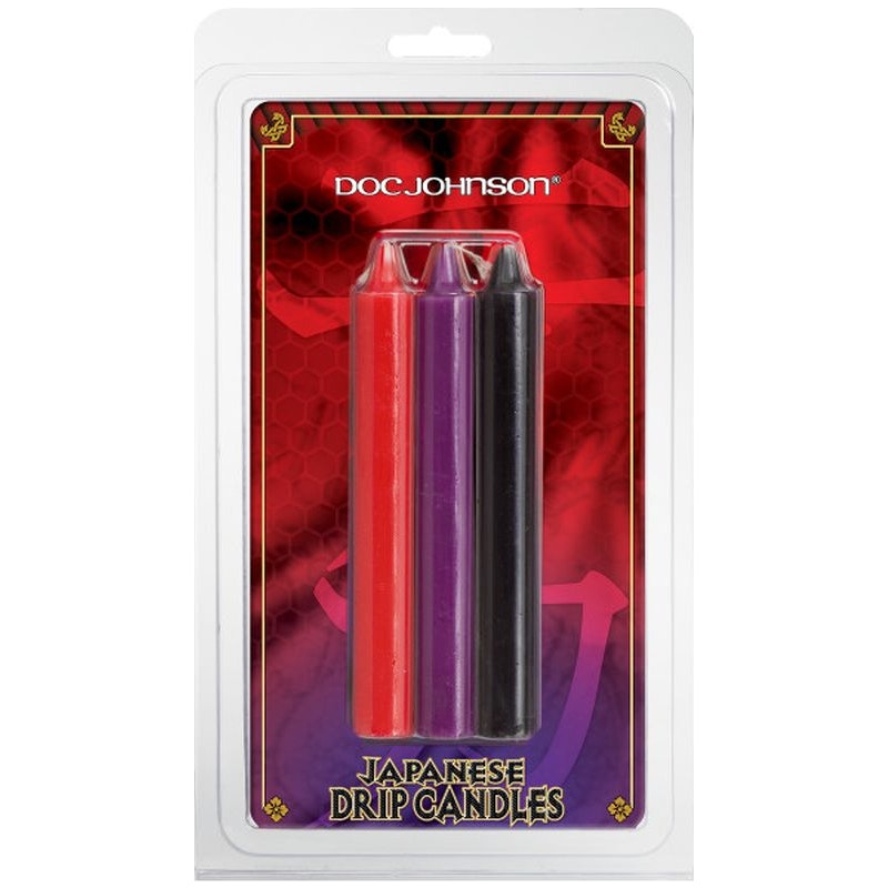 Doc Johnson Japanese Drip Candles, 3-pack, Mixed