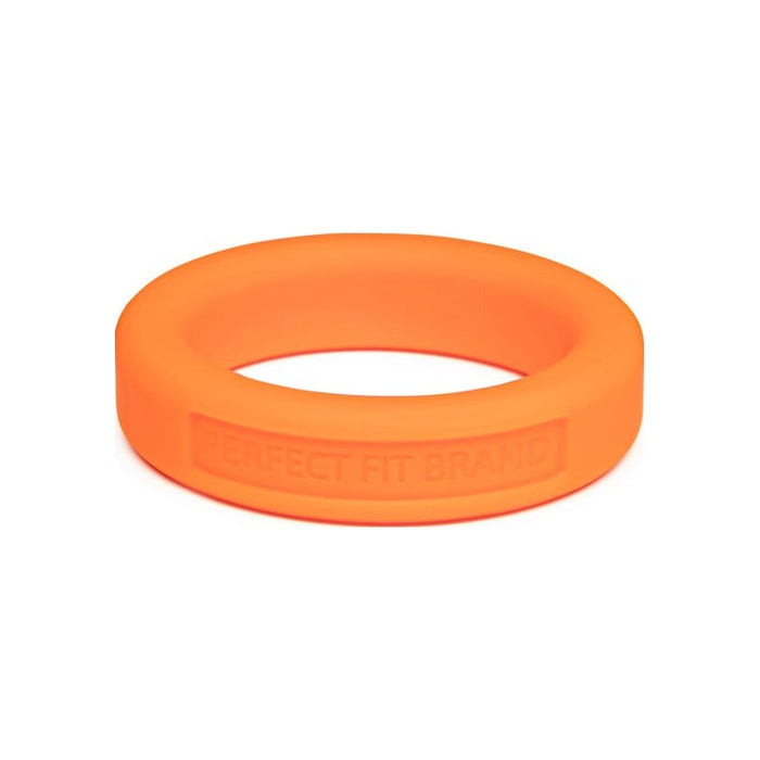 Perfect Fit Classic Silicone Medium Stretch Penis Ring, 36mm, Orange