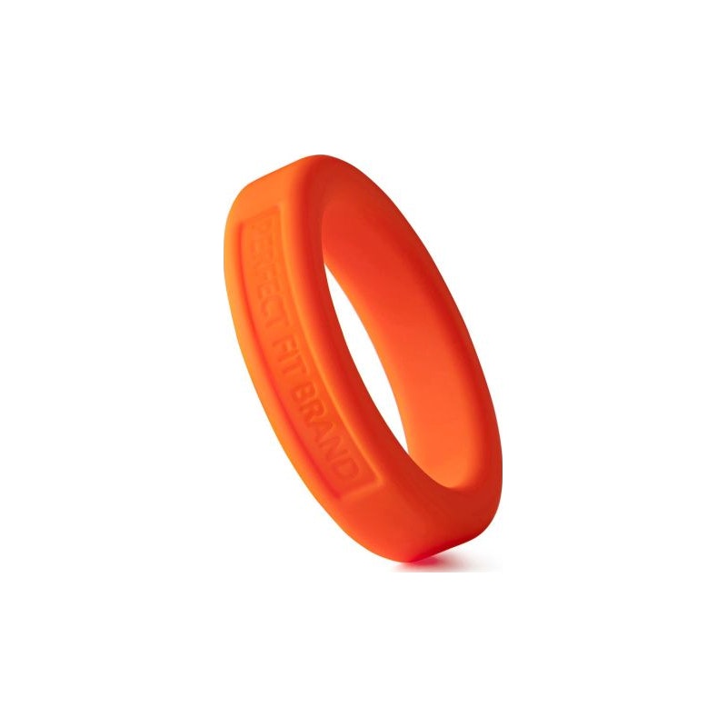 Perfect Fit Classic Silicone Medium Stretch Penis Ring, 36mm, Orange