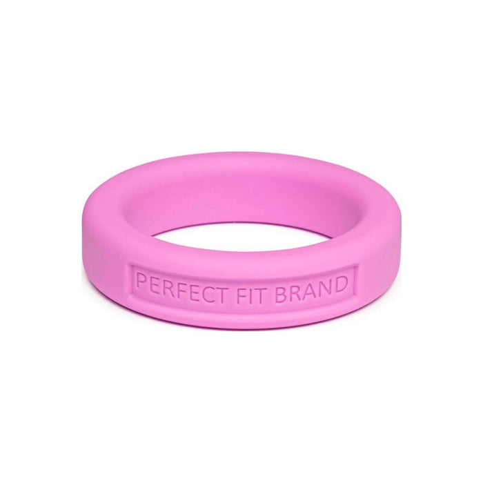 Perfect Fit Classic Silicone Medium Stretch Penis Ring, 36mm, Pink