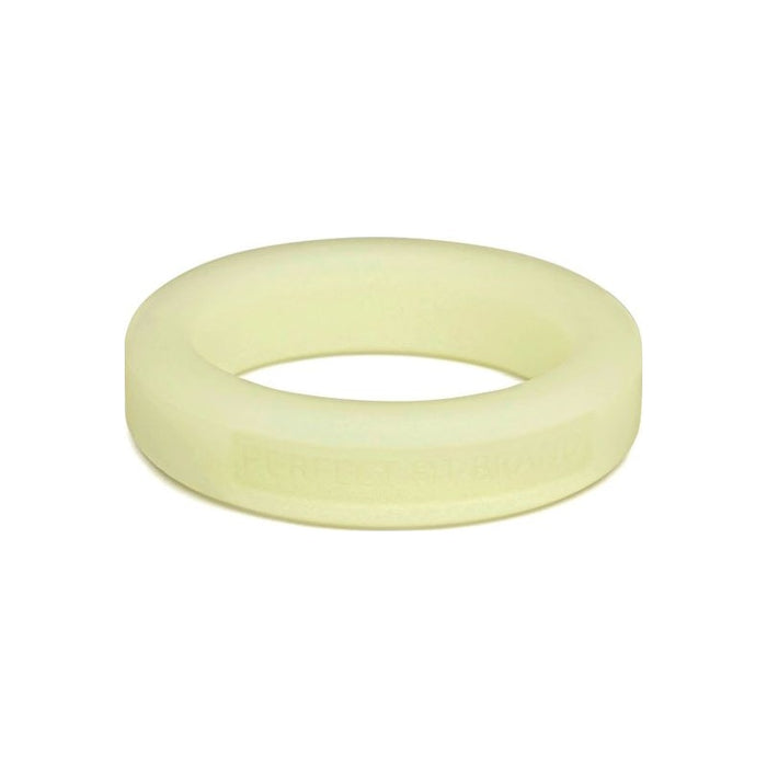 Perfect Fit Classic Silicone Medium Stretch Penis Ring, 36mm, Glow In The Dark