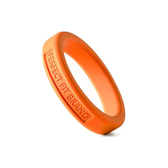 Perfect Fit Classic Silicone Medium Stretch Penis Ring, 44mm, Orange