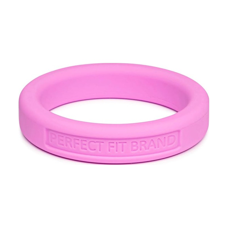 Perfect Fit Classic Silicone Medium Stretch Penis Ring, 44mm, Pink