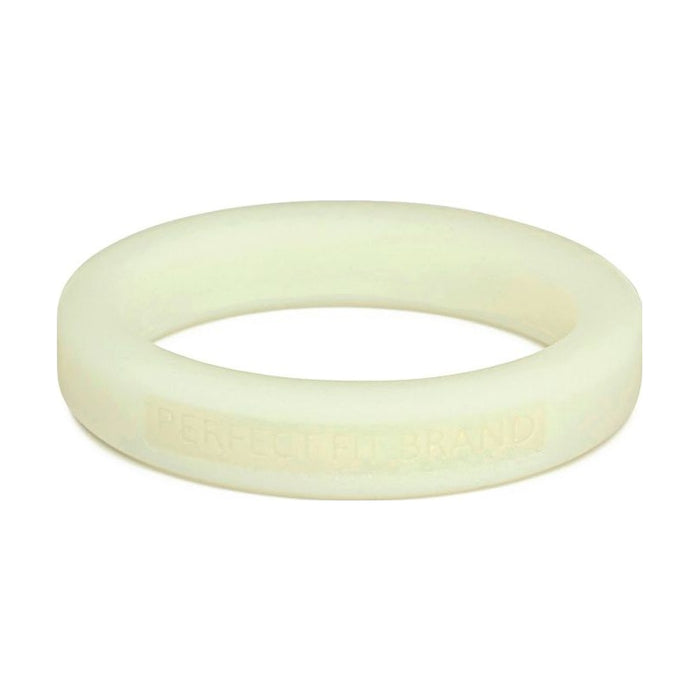 Perfect Fit Classic Silicone Medium Stretch Penis Ring, 44mm, Glow In The Dark