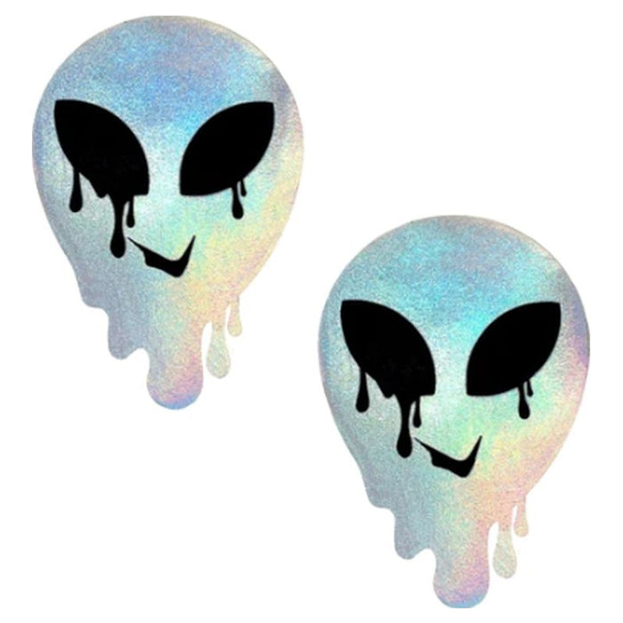 Neva Nude Holographic Melty Alien Pasties, Mixed