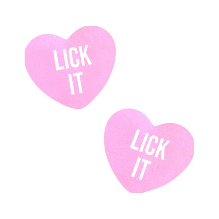 Neva Nude "Lick It Love" Heart Pasties, Pink