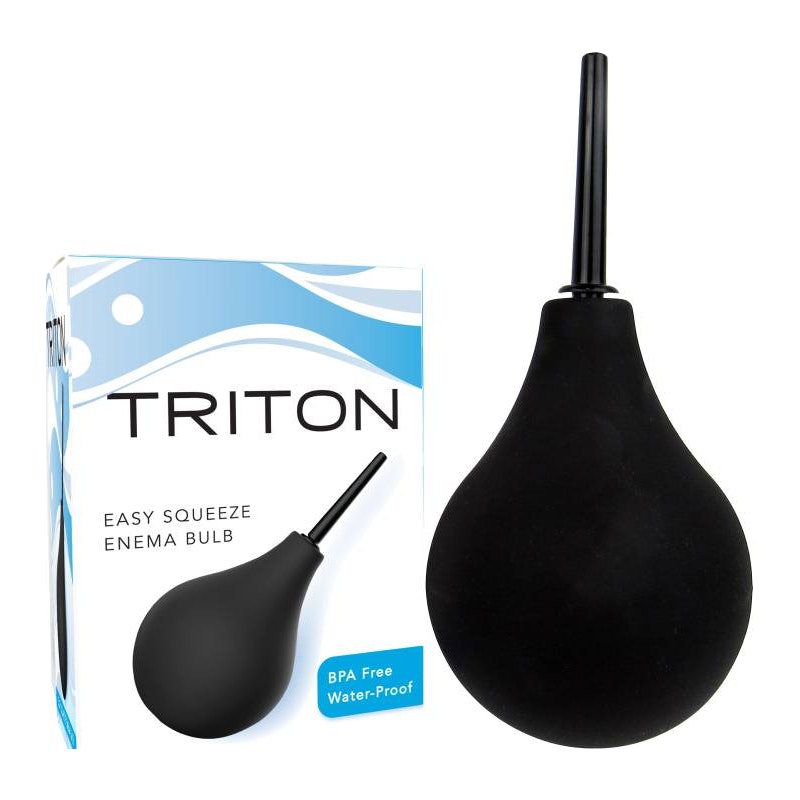 Shibari Triton Easy Squeeze Enema Bulb, 218m, Black