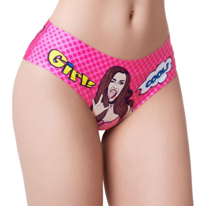 Comic Fans Pink Slip, Small - MeMeMe Lingerie