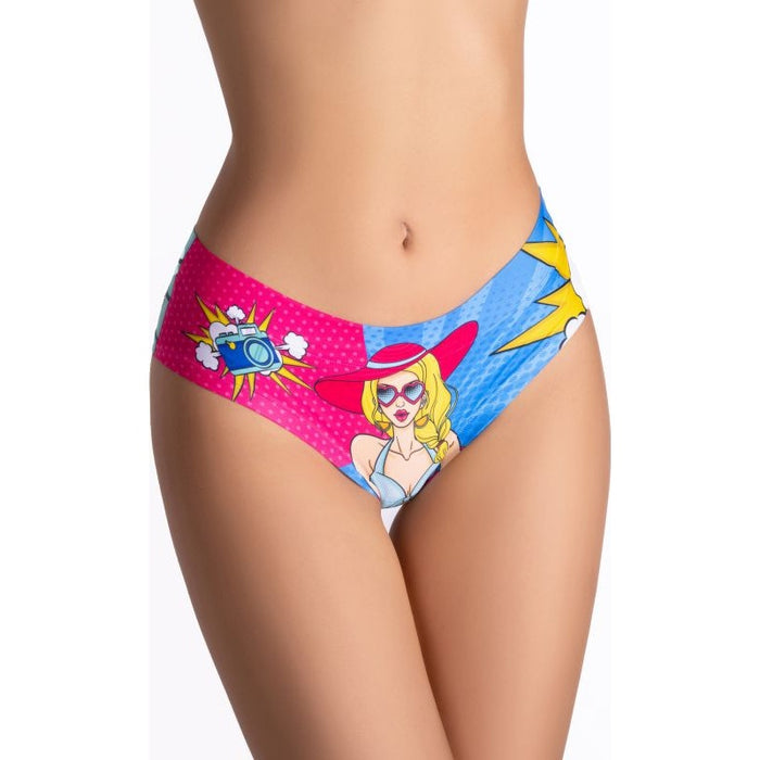 Comics Beach Girl Slip, Large - MeMeMe Lingerie