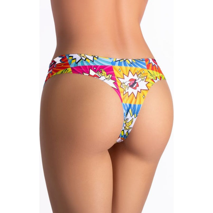 Comics Curios Girl Thong, Small - MeMeMe Lingerie