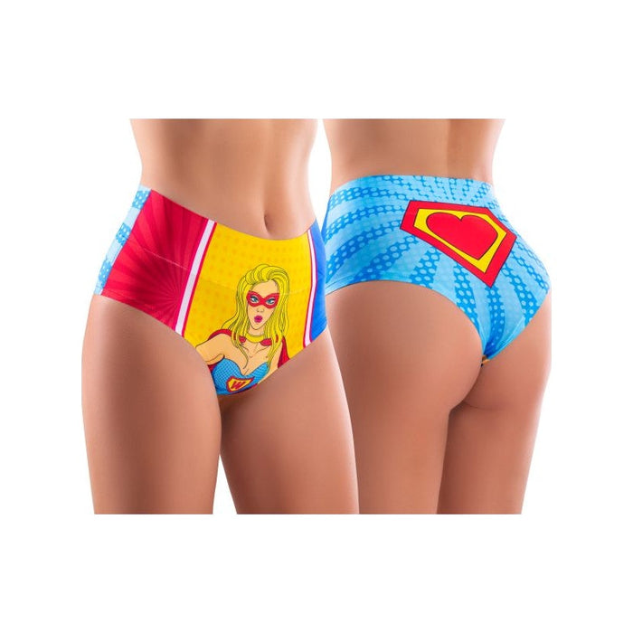 Comics Wonder Girl Hi-Briefs, Small - MeMeMe Lingerie