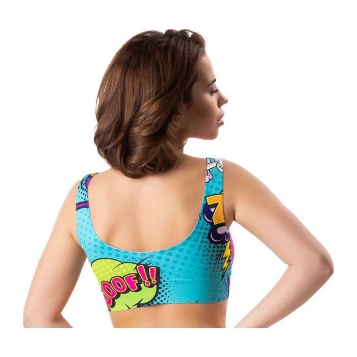 Comics Oh Crop Top, Large - MeMeMe Lingerie