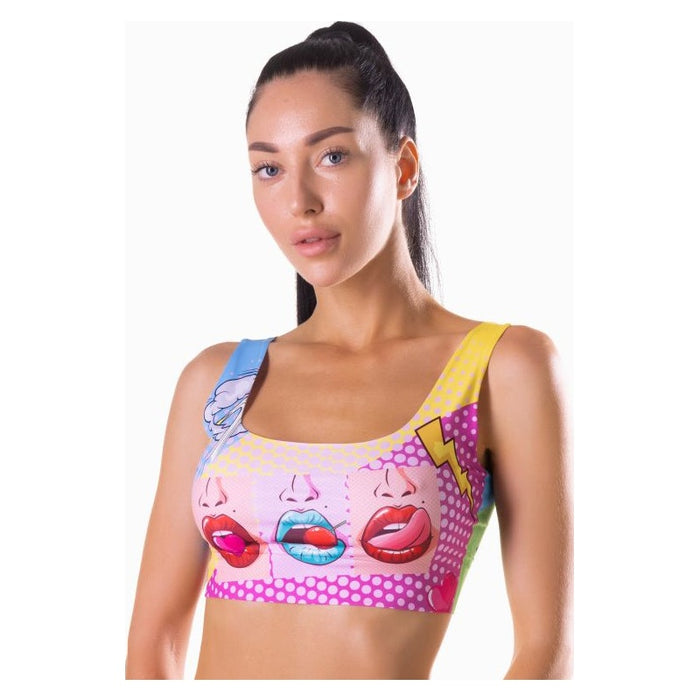 Comics Hot Crop Top Small - MeMeMe Lingerie