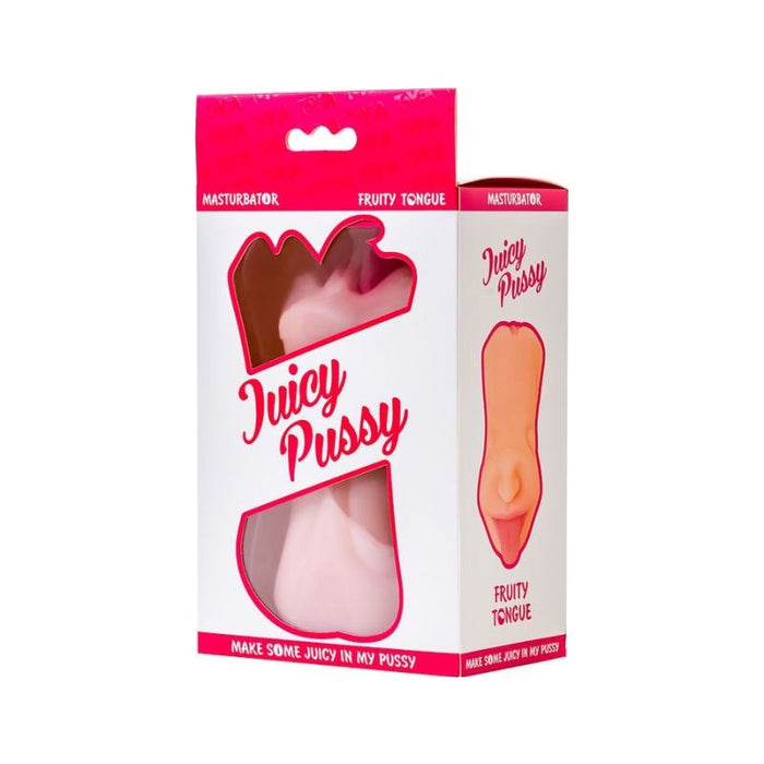 Juicy Fruity Tongue Masturbator, 19cm, Flesh